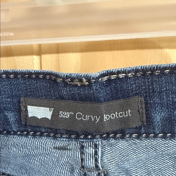 Levi’s 529 Curvy Bootcut Classic Blue Denim Jeans - Picture 2 of 5